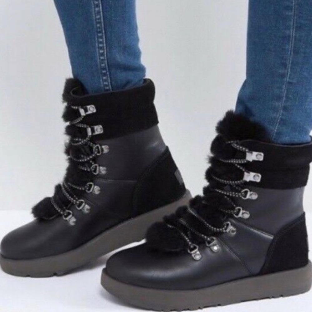 Ugg Viki Waterproof Black Winter Boots 9.5M
